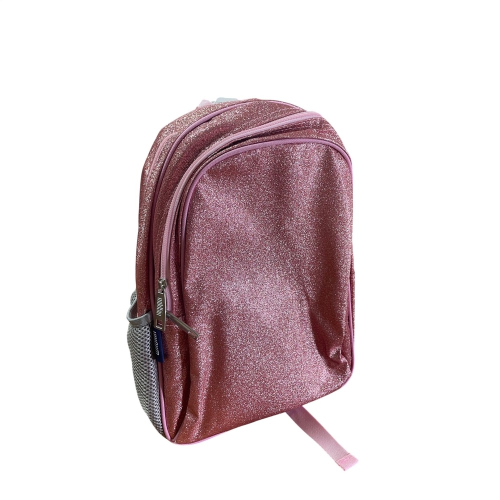 Wildkin Pink Glitter Backpack Kids School Bag Shimmer Sparkle 15 Inch NWT